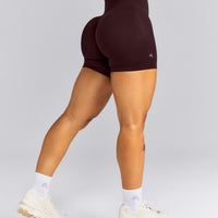 EnhanceLift™ Seamless High Rise Shorts | Plum Brown