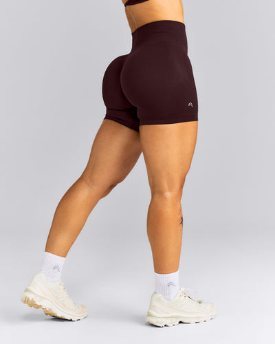 EnhanceLift™ Seamless High Rise Shorts | Plum Brown