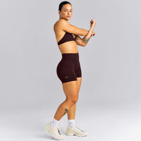 EnhanceLift™ Seamless High Rise Shorts | Plum Brown