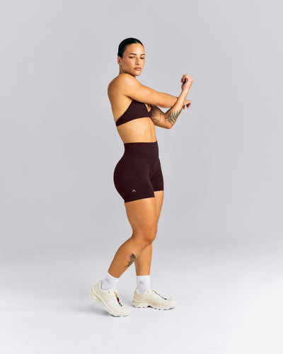 EnhanceLift™ Seamless High Rise Shorts | Plum Brown