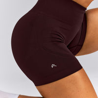 EnhanceLift™ Seamless High Rise Shorts | Plum Brown