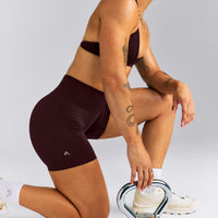 EnhanceLift™ Seamless High Rise Shorts | Plum Brown