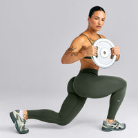 EnhanceLift™ Seamless Mid Rise Leggings New Branding | Dark Khaki