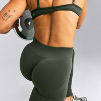 EnhanceLift™ Seamless Mid Rise Leggings New Branding | Dark Khaki