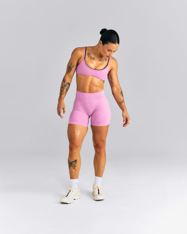 EnhanceLift™ Seamless Mid Rise Shorts | Rose Pink