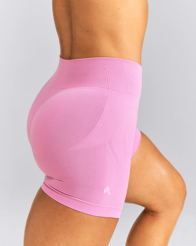 EnhanceLift™ Seamless Mid Rise Shorts New Branding | Rose Pink