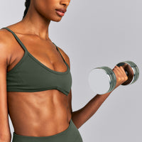 EnhanceLift™ Seamless Minimal Bralette New Branding | Dark Khaki