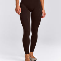 EnhanceLift™ Seamless Leggings with Grey Logo | 70% Cocoa