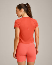 PrecisionMove™ Short Sleeve Top | Coral