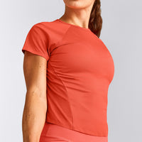 PrecisionMove™ Short Sleeve Top | Coral