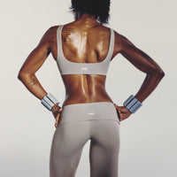 SoftMotion™ Fold Over Mid Rise Straight Leg Bottoms New Branding | Zinc Grey