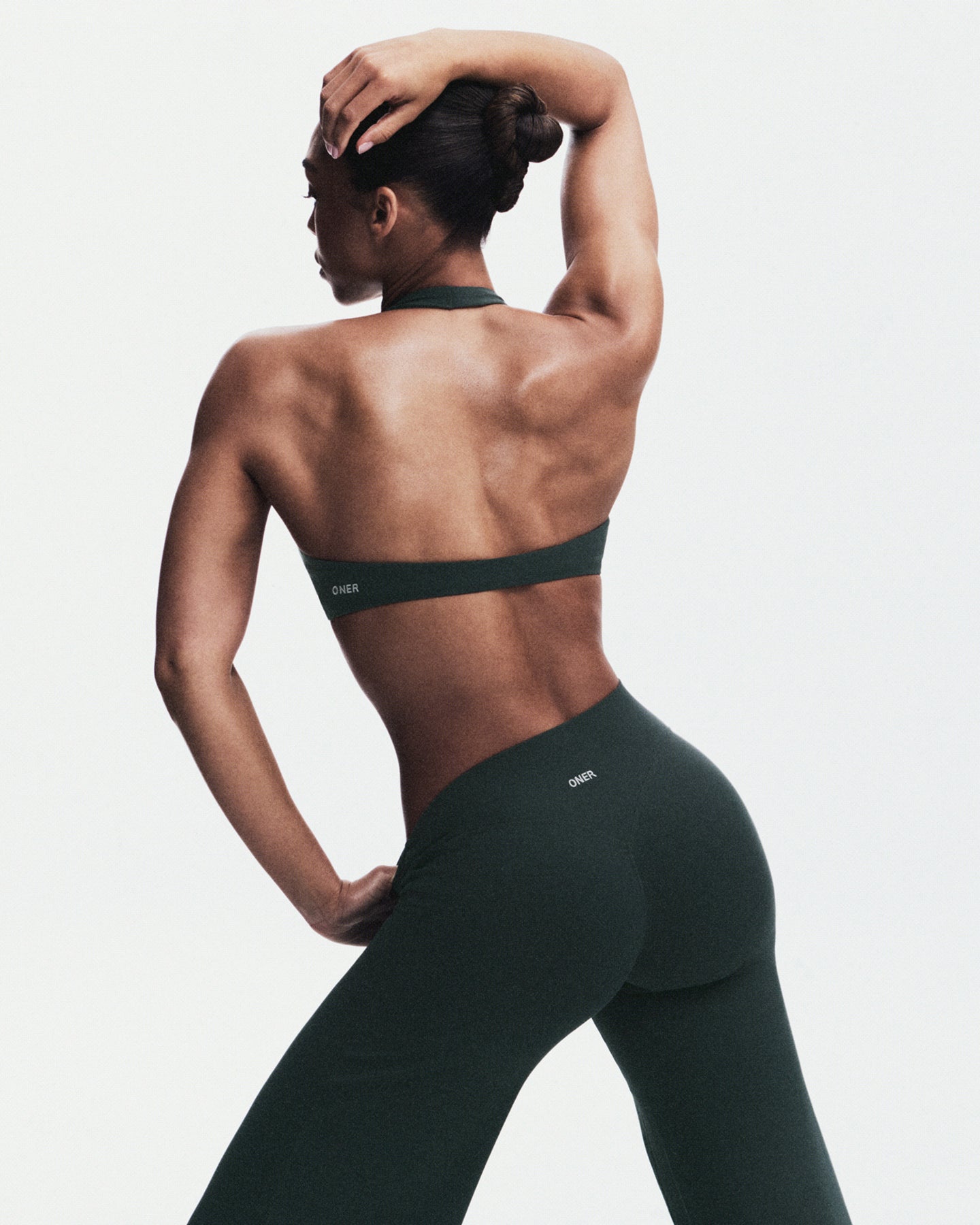 SoftMotion™ Straight Leg Bottoms with Grey Logo | Emerald Noir