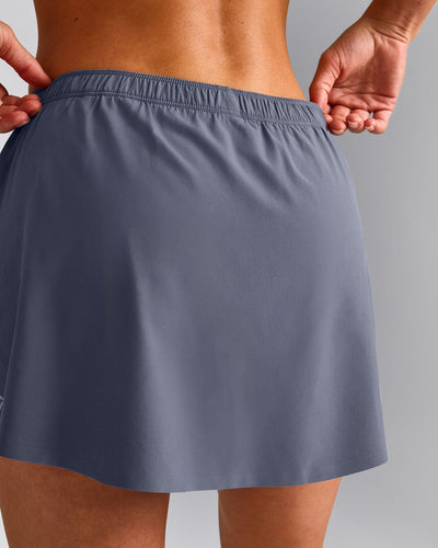 AirMove™ Skort with Pockets | Granite Blue