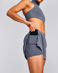 AirMove™ Skort with Pockets | Granite Blue