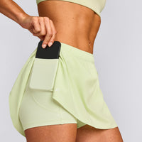 AirMove™ Skort with Pockets | Meadow Mist Green