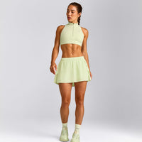 EasyLift™ Zip High Neck Sports Bra New Branding | Meadow Mist Green