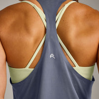 PrecisionMove™ Drop Armhole Tank Top | Granite Blue