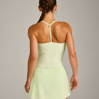 UnifiedMove™ T Back Mid Vest with Built in Bra Shelf New Branding | Meadow Mist Green