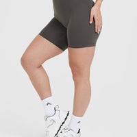 Timeless High Waisted Shorts 6" | Deep Taupe