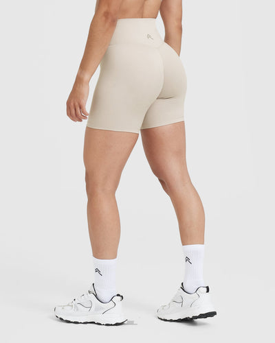 Timeless High Waisted Shorts 6" | Sand