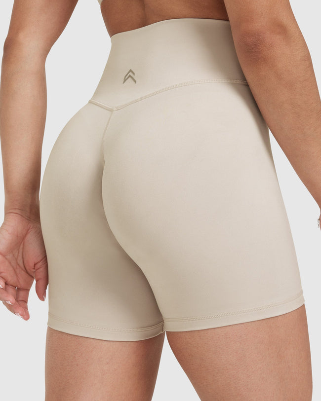 Timeless High Waisted Shorts 6" | Sand