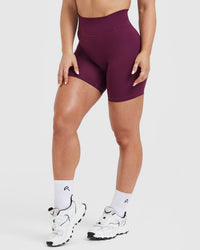 Timeless High Waisted Shorts 6" | Ripe Fig