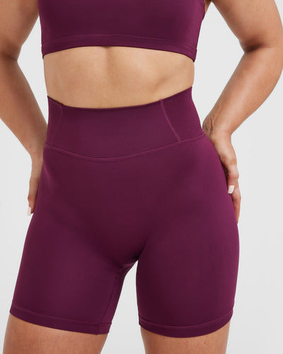 Timeless High Waisted Shorts 6" | Ripe Fig