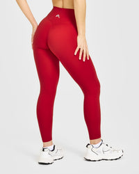 Timeless High Waisted Leggings | Toasted Red