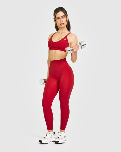 Timeless High Waisted Leggings | Toasted Red