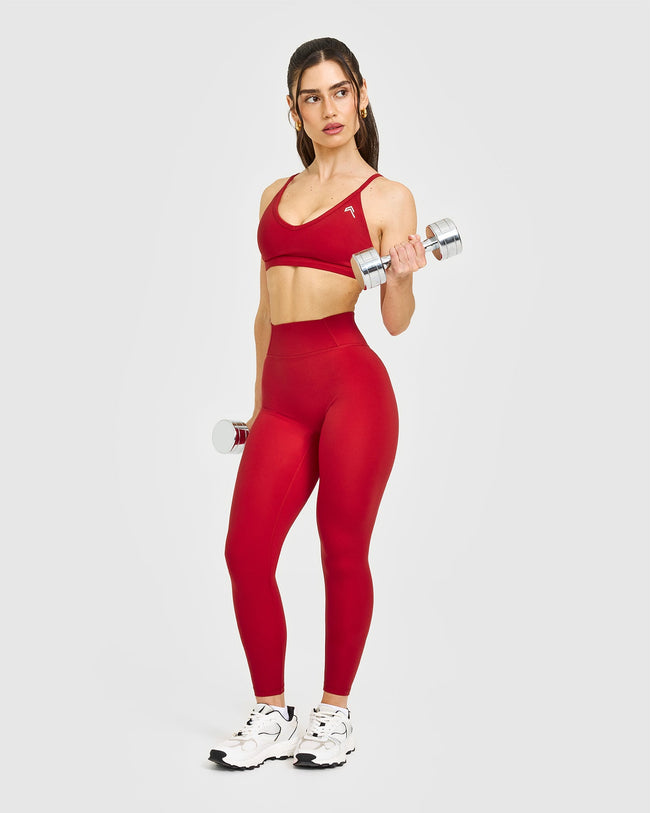 Timeless High Waisted Leggings | Toasted Red