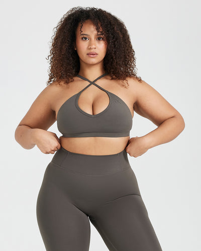 Timeless Strappy Bralette | Deep Taupe