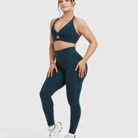 UnifiedMove™ High Waisted Leggings | Oil Blue