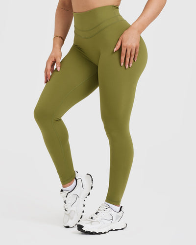 UnifiedMove™ High Waisted Leggings | Olive Green