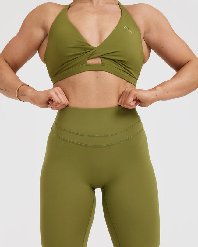 UnifiedMove™ High Waisted Leggings | Olive Green