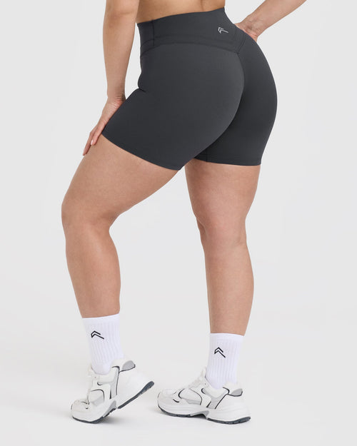 UnifiedMove™ High Waisted Shorts 6" | Coal