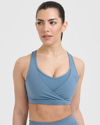 Unified Layered Sports Bra | Moonstone Blue