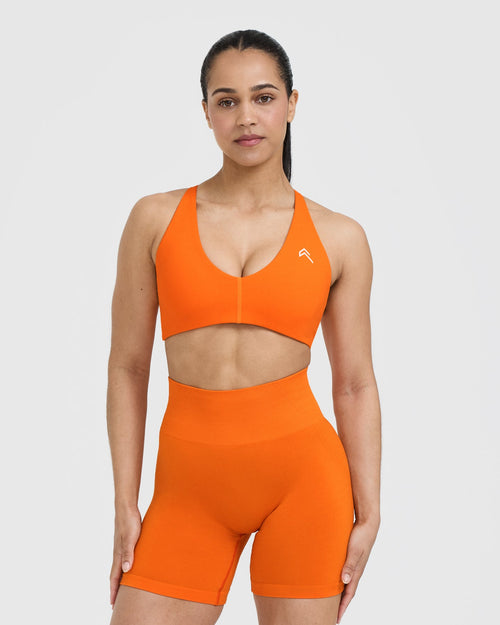 Oner Modal Unified Micro Bralette | Flame Orange