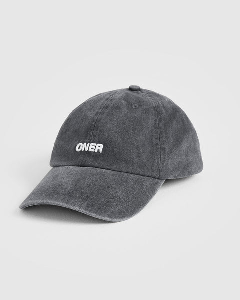 Oner Vintage Wash Baseball Cap - Coal | Oner Active UK