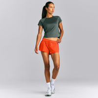 AirMove™ Lined Pocket Shorts 2" | Energy Orange
