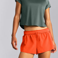 AirMove™ Lined Pocket Shorts 2" | Energy Orange