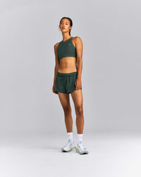 EasyLift™ High Neck Sports Bra New Branding | Deep Shadow Green