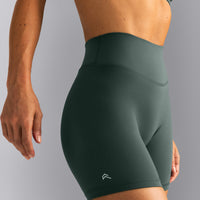 UnifiedMove™ High Waist Shorts 6" New Branding | Shadow Green
