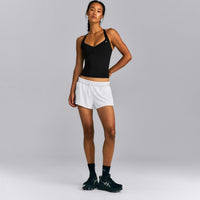UnifiedMove™ T Back Mid Vest with Gel Pockets and Built in Bra Shelf | Black