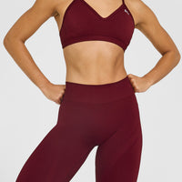 EnhanceLift™ Seamless Leggings with White Logo | Rosewood