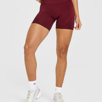 EnhanceLift™ Seamless Shorts with White Logo | Rosewood
