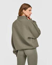 Foundations 1/4 Zip Sweatshirt | Alpine Green