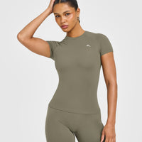 Go To Seamless Fitted Top | Alpine Green