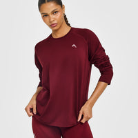 Go To Seamless Loose Long Sleeve Top | Rosewood