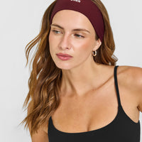 SoftMotion™ Headband with White Logo | Light Rosewood