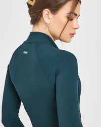 SoftMotion™ Jacket with White Logo | Oil Blue